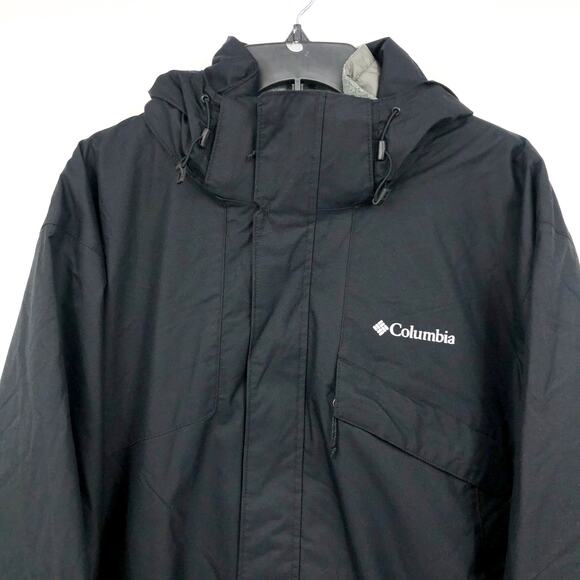 COLUMBIA Men's Bugaboo Ii Fleece Interchange Jacket Small Black Hooded NWOT - Picture 7 of 10